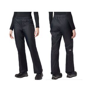 Columbia Women's Black Storm Surge Waterproof Rain Pants, Large